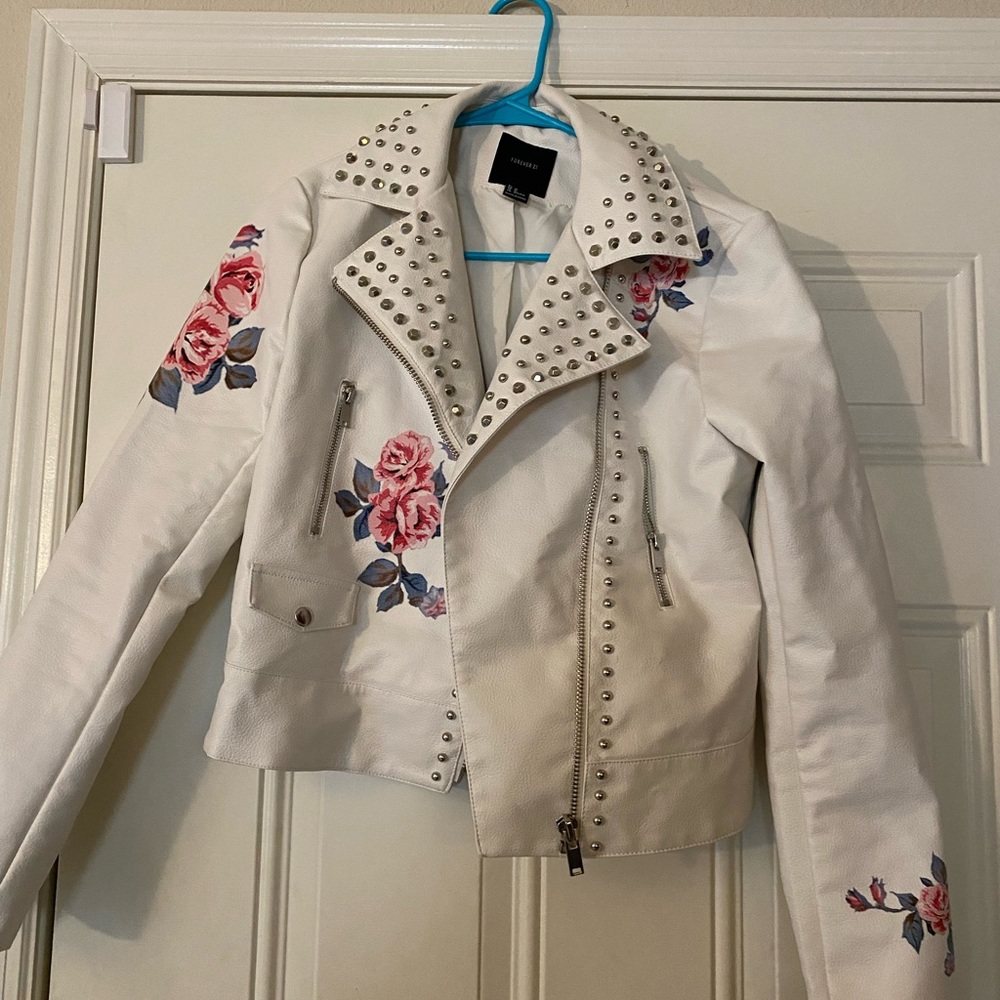 Floral jacket Forever 21 size M super cute & trendy